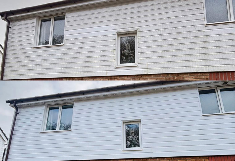Cladding Cleaning Before and After MAC Cleaning Services